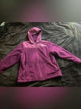 The North Face Women’s Hooded Puffer-Fleece Jacket in Plum